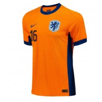 Holandsko Joey Veerman #16 Domáci futbalový dres ME 2024 Krátky Rukáv